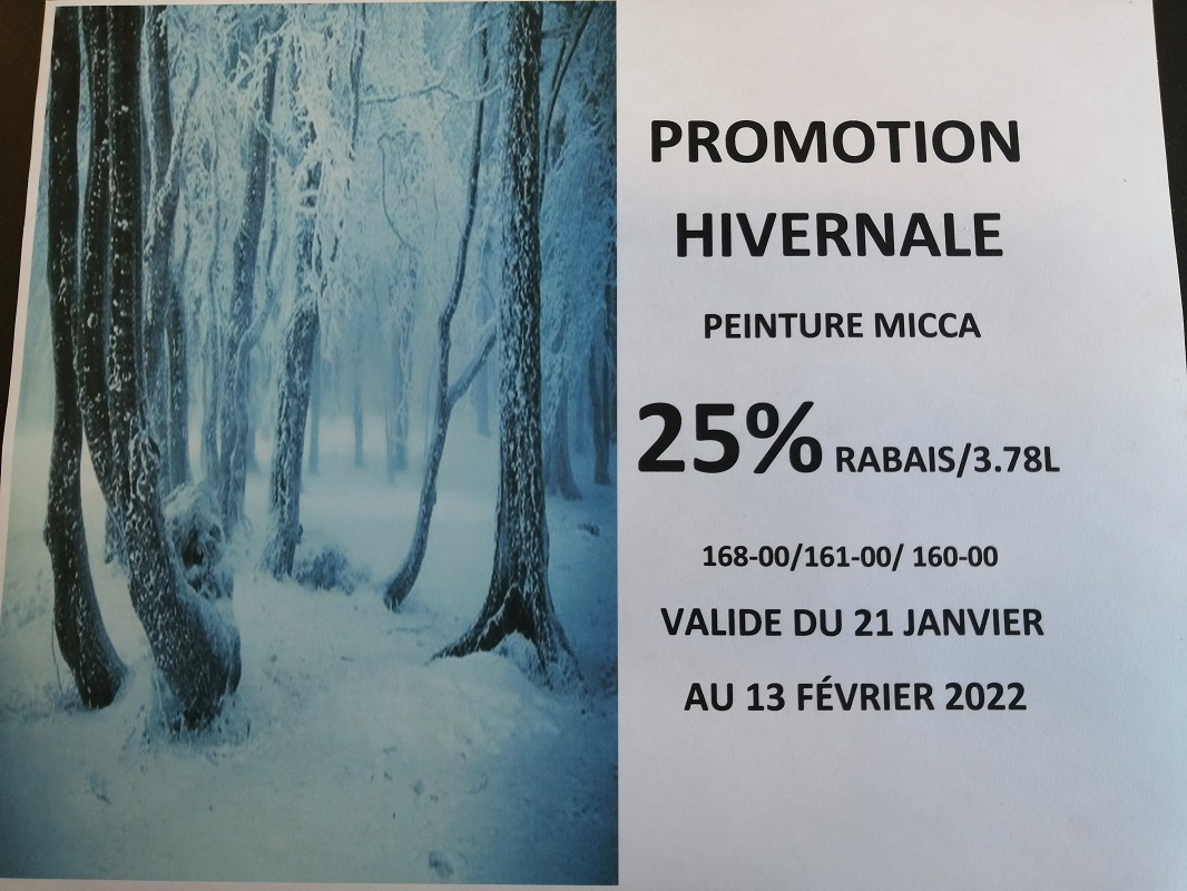Promotion Micca janvier 2022